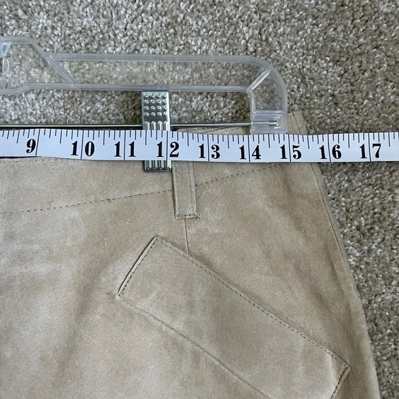 Isaac Mizrahi for Target Suede Pencil Skirt Maple Syrup Tan Leather Women’s 8 - Picture 6 of 7